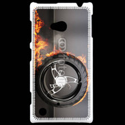 Coque Nokia Lumia 720 Roue en feu dragster