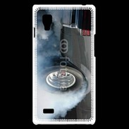 Coque LG Optimus L9 Roue en feu dragster 2