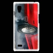 Coque LG Optimus L9 Roue en feu dragster 4