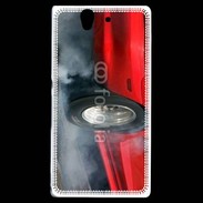 Coque Sony Xperia Z Roue en feu dragster 4