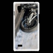Coque LG Optimus L9 Roue en feu dragster 8