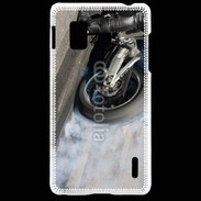 Coque LG Optimus G Roue en feu dragster 8