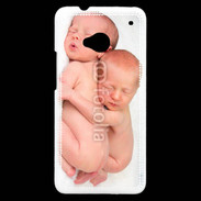 Coque HTC One Duo de bébés qui dorment