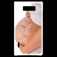 Coque LG Optimus L7 Femme enceinte avec bébé dans le ventre
