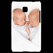 Coque LG Optimus L3 II Duo de bébés qui dorment 2