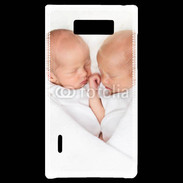 Coque LG Optimus L7 Duo de bébés qui dorment 2