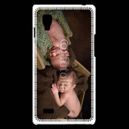 Coque LG Optimus L9 Jumeaux dormant dans des caisses