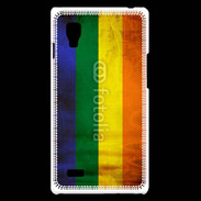 Coque LG Optimus L9 Drapeau gay vintage