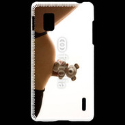 Coque LG Optimus G Femme enceinte avec peluche