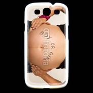 Coque Samsung Galaxy S3 Femme enceinte ventre 