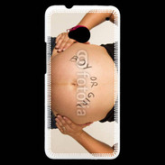 Coque HTC One Femme enceinte ventre 