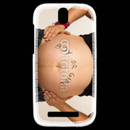 Coque HTC One SV Femme enceinte ventre 