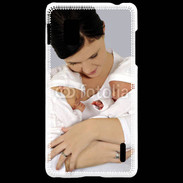 Coque LG Optimus G Maman avec ses bébés