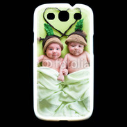 Coque Samsung Galaxy S3 Jumeaux coeur