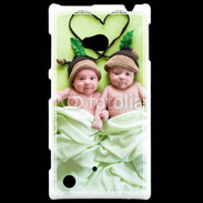 Coque Nokia Lumia 720 Jumeaux coeur