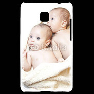 Coque LG Optimus L3 II Jumeaux bébés