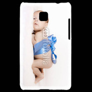 Coque LG Optimus L3 II Bébé ruban bleu