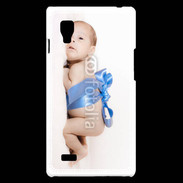Coque LG Optimus L9 Bébé ruban bleu