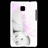 Coque LG Optimus L3 II Bébé ailes d'ange rose