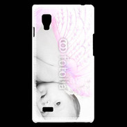Coque LG Optimus L9 Bébé ailes d'ange rose