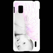Coque LG Optimus G Bébé ailes d'ange rose