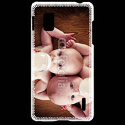 Coque LG Optimus G Bébés avec biberons