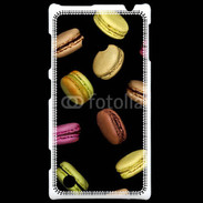 Coque Nokia Lumia 720 Macarons sur fond noir