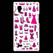 Coque LG Optimus L9 Fond fashion rose