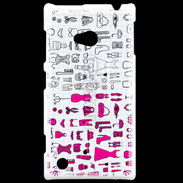 Coque Nokia Lumia 720 Fond fashion rose 3