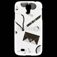 Coque Samsung Galaxy S4 Fond fashion noir et blanc