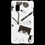 Coque LG Optimus G Fond fashion noir et blanc