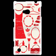 Coque Nokia Lumia 720 Fond fashion rouge