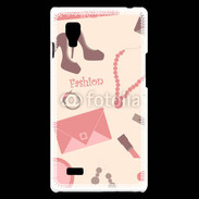 Coque LG Optimus L9 Fond fashion rose 4