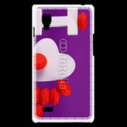 Coque LG Optimus L9 I love Macarons
