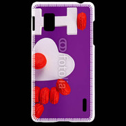 Coque LG Optimus G I love Macarons