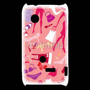 Coque Sony Xperia Typo Fond fashion rose 5