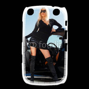 Coque Blackberry Curve 9320 Femme blonde sexy voiture noire