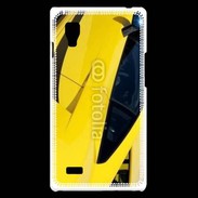 Coque LG Optimus L9 Voiture de sport jaune