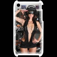 Coque iPhone 3G / 3GS Femme sexy moto 1