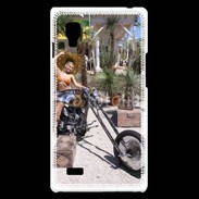 Coque LG Optimus L9 Femme sexy moto 2