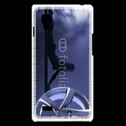 Coque LG Optimus L9 Silhouette sexy avec jante de voiture