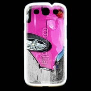 Coque Samsung Galaxy S3 Voiture de sport rose italienne