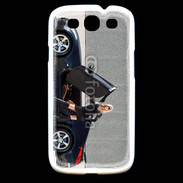 Coque Samsung Galaxy S3 Femme blonde sexy voiture noire 3