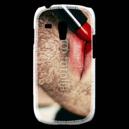 Coque Samsung Galaxy S3 Mini bouche homme rouge