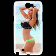 Coque Samsung Galaxy Note 2 Belle femme à la plage 10