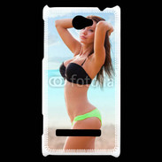 Coque HTC Windows Phone 8S Belle femme à la plage 10