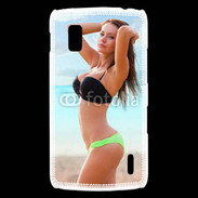 Coque LG Nexus 4 Belle femme à la plage 10