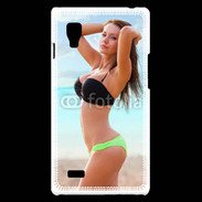 Coque LG Optimus L9 Belle femme à la plage 10