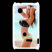 Coque Sony Xperia Typo Belle femme à la plage 10