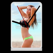 Pendule de bureau Belle femme à la plage 10